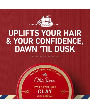 Old Spice Hair Styling Clay for Men 2.22 oz - Superior Hold and Matte Finish - Buy Online on GoSupps.com
