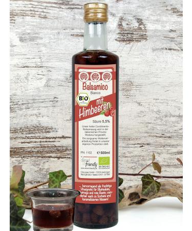 direct&friendly Organic Raspberry Vinegar Whole Raspberry Balsamic Condimento (500ml) - Buy Online on GoSupps.com