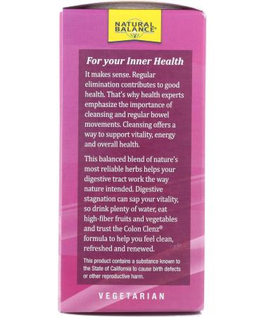 Natural Balance Colon Clenz 60 Veg Capsules - Gentle Detox and Digestive Support - Buy Online on GoSupps.com