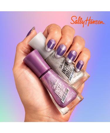 Sally Hansen Insta-Dri Holo-Glow Lustrous Lilac Nail Polish - Quick Dry Long Lasting Metallic Purple | 0.3 Fl Oz - Buy Online on GoSupps.com