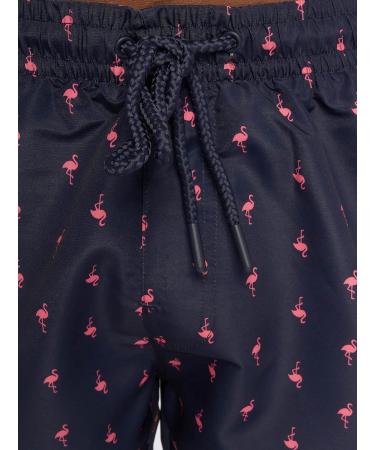 Urban Classics Men's Patterned Swim Trunks | Stylish Swim Shorts in Multiple Colors & Sizes XS-6XL | Flamingo Design - Buy Online on GoSupps.com