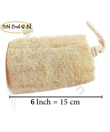 Set of 3 Egyptian Loofah Scrubber Sponges - 100% Natural Organic SPA Beauty Bath | Exfoliating Dead Skin, Luxurious Premium Quality - Buy Online on GoSupps.com