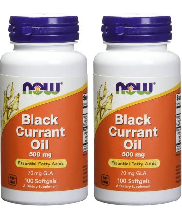 NOW Foods Black Currant Oil 500mg - 100 Softgels (2 Pack) - Buy Online on GoSupps.com