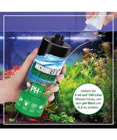 Microbe-Lift pH Decrease 473ml - Fast & Safe Freshwater Aquarium pH Reduction with Electrolytes - Black 16oz - Buy Online on GoSupps.com