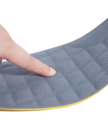 Memory Foam Shoe Inserts for Men|Arch Support Insoles for Heel Pain & Plantar Fasciitis|Premium Comfort for Running & Work (Grey 9.5 - Buy Online on GoSupps.com