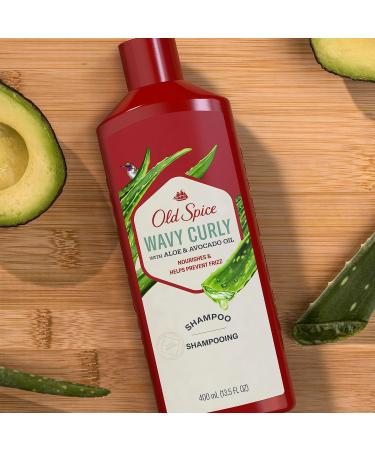 Old Spice Wavy Curly Shampoo with Aloe & Avocado Oil 13.5 fl oz/400 mL Shampoo (400 mL) - Buy Online on GoSupps.com