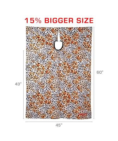 Buy Red by Kiss Professional Hair Cutting Cape - Big Size All Purpose Salon & Barber Cape Adjustable Closure Leopard Design for Hair Cutting Accessories - Buy Online on GoSupps.com