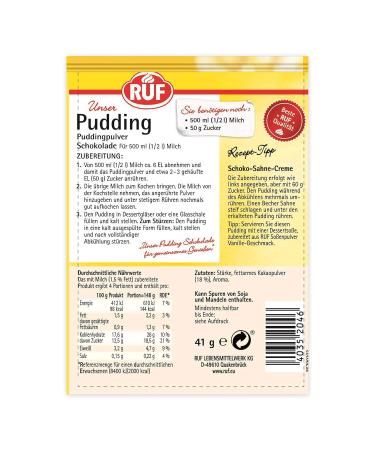 Vegan Gluten-Free Chocolate Pudding - Hearty Cocoa Aroma 16 Pack (16 x 3 x 41g) - Just Like Grandma's Recipe - Buy Online on GoSupps.com