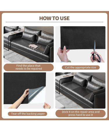 Self-Adhesive Leather Repair Tape Patch 16x60 Inch Green - Waterproof & Wear-Resistant for Furniture, Sofas, Car Seats - Buy Online on GoSupps.com