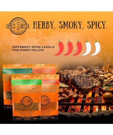 Authentic Asian Street Food Collection | Handcrafted Spice Mixtures & Handicrafts | Spice Cartell - 4x35G Eco-Friendly Bags - Buy Online on GoSupps.com