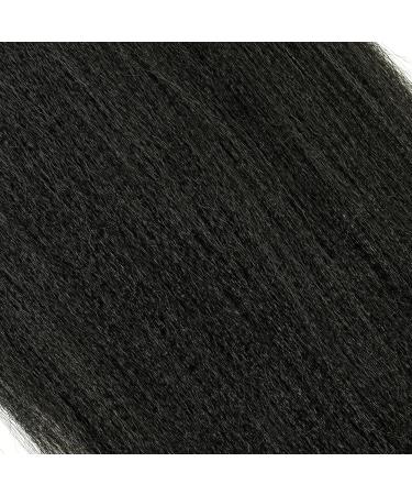 WacanDan Pre Stretched Braiding Hair 26 Inch 3 Packs Natural Black Crochet Braids Extensions - Buy Online on GoSupps.com