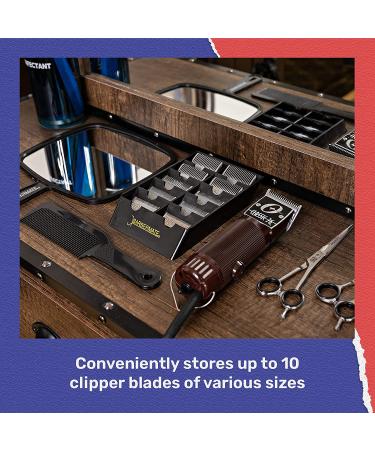 BarberMate Blade Rack Storage Tray - Holds 10 Clippers | Black - Buy Online on GoSupps.com