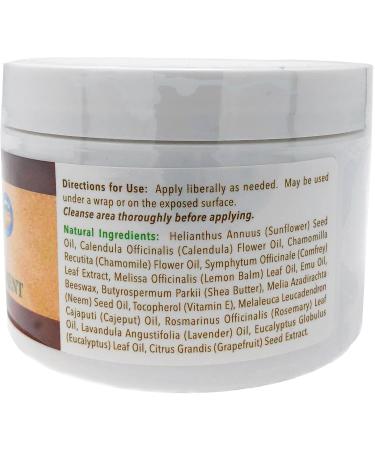 Montana Emu Ranch - Herbal Skin Ointment - 8 Ounce Jar - for Pet and Livestock - Made with Pure Emu Oil - Buy Online on GoSupps.com