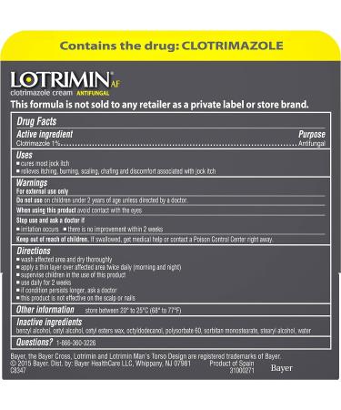 Lotrimin AF Jock Itch Antifungal Cream 0.42 oz - Fast Relief for Itching and Irritation - Buy Online on GoSupps.com