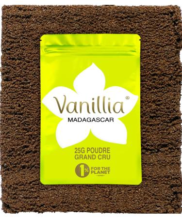 Vanillia Bourbon Vanilla Powder 25g Grand Cru from Madagascar 100% Vanilla Pods Powder FreshZIP Vanillia