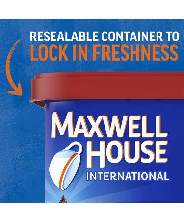 Maxwell House International French Vanilla Instant Coffee Beverage Mix - 4 Pack (8.4 oz Canisters) - Buy Online on GoSupps.com