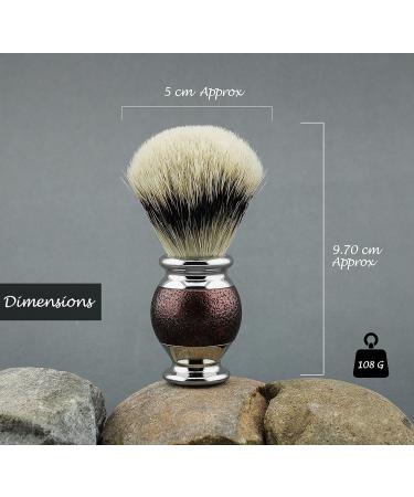 5Pc Men's Grooming & Shaving Kit - 3 Edge Razor Silver Tip Badger Hair Brush Bowl Soap & Alum - Perfect Gift Set for Men - Buy Online on GoSupps.com