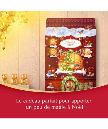 Lindt - Chalet TEDDY Advent Calendar - Milk Chocolate and White Chocolate - Ideal for Christmas 236g - Buy Online on GoSupps.com