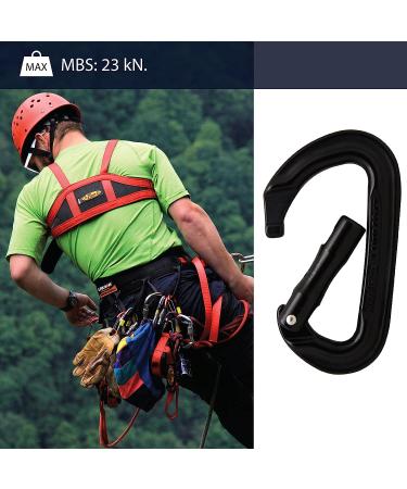 Fusion Contigua Straight Non-Locking Gate Carabiner - Black - Buy Online on GoSupps.com