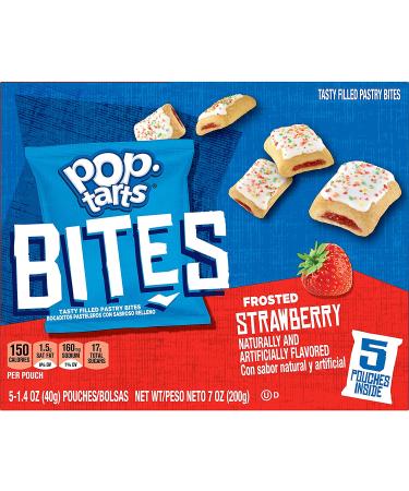 Pop-Tarts Bites: Frosted Strawberry, 25 Count Case - Tasty Filled Pastry Bites - Buy Online on GoSupps.com