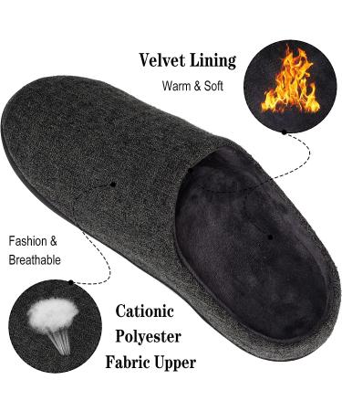 ADAX Men's Orthotic Plantar Fasciitis Slippers - High Arch Support, Pain Relief House Shoes for Heel & Flat Feet - Dark Grey (11-11.5) - Buy Online on GoSupps.com