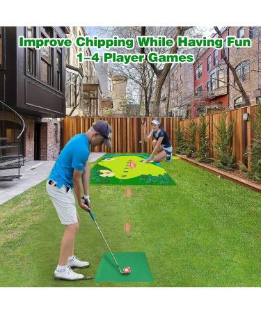 XANGNIER Golf Chipping Game Set with 20 Stick Golf Balls - Giant Size for Adults & Family Indoor/Outdoor Fun | Includes Chipping Mat | Sport & Outdoor Play Toy - Buy Online on GoSupps.com