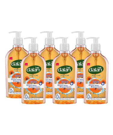 Dalan Papaya Passion Multicare Ultra Moisturizing Liquid Hand Soap for Normal and Dry Hands Fresh Clean and Soft Feeling (13.5 Fl Oz / 400 mL (Pack of 6)) 13.5 Fl Oz (Pack of 6)