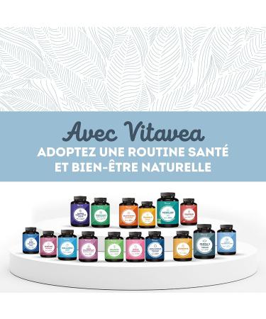 Magnesium Bisglycinate and Marin Vitamin B6 - High Dosage 300 mg - Fatigue Stress Sleep - 180 Vegetable Capsules 3 Months - High Assimilation Good Tolerance - Vegan Made in France Vitavea - Buy Online on GoSupps.com