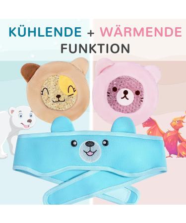 IceHOF Children's Cool Pads Set - Motif Gel Packs for Bruises & Swelling with Velcro Fastener - Bear & Cats Headband + 2 Compresses - Buy Online on GoSupps.com