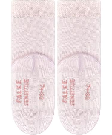 FALKE Unisex Baby Soft-Top Socks | Gentle Grip, Elasticated Zone | Newborn 0-1 month | Pink (Powder Rose) - Buy Online on GoSupps.com