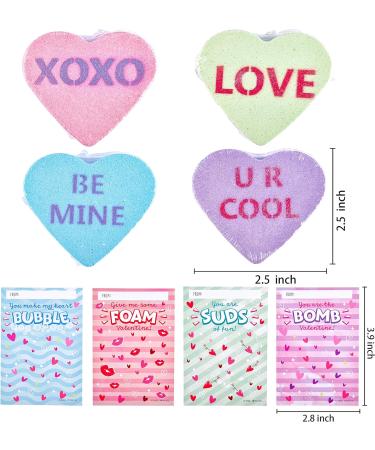 JOYIN 12 Packs Valentine's Day Heart Shape Bath Bomb with Cards - Perfect for Valentine Party Favors & Gifts - Buy Online on GoSupps.com