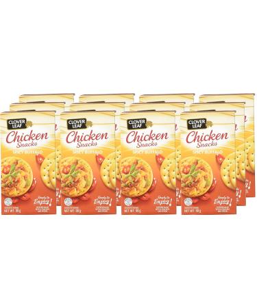 Clover Leaf Chicken Snacks Spicy Buffalo - 99g KIT 12 Count - Canned Chicken Salad With 6 Crackers And Spoon Convenient Ready-To-Eat Snack - Source Of Protein Iron And Fibre Spicy Buffalo 12 Count - Buy Online on GoSupps.com