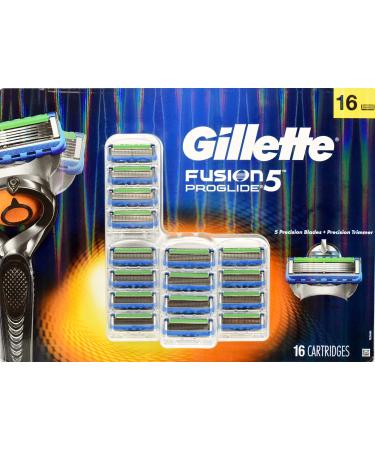 Gillette Fusion5 ProGlide Men's Razor Blade Refills Pack of 16 Cartridges (packaging may vary) 16 Count (Pack of 1)