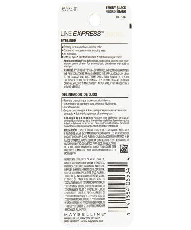 Maybelline New York Line Express Eyeliner Ebony Black 901 - 0.035 oz (Pack of 1) - Buy Online on GoSupps.com