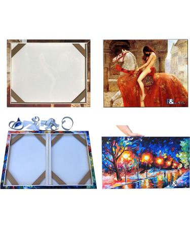 36x48 DIY Solid Wood Canvas Frame Kit for Oil Painting & Wall Art - Customizable Wooden Frames - Easy Build Stretching System - Framed Picture Accessories - Buy Online on GoSupps.com