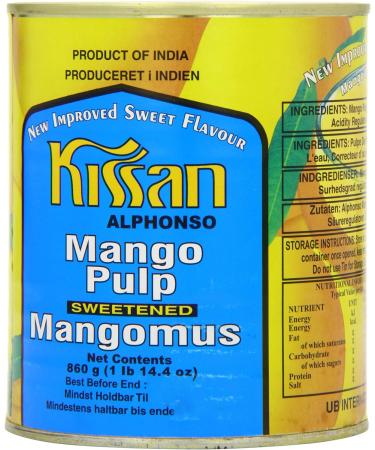 Kissan Mango Pulp 860g - Pure and Delicious Fruit Puree - Buy Online on GoSupps.com