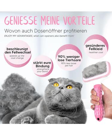 L wenk nig B rstinator 2.0 - Premium Self-Cleaning Cat & Dog Brush for Short & Long Hair | Removes Loose Fur & Mats | Includes Plush Balls & Accessories - Buy Online on GoSupps.com