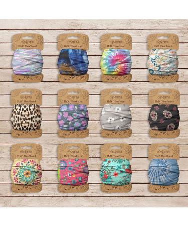 Karma Blue Dandelion Headband for Women - Medium - Stylish Fabric Hair Scarf - Buy Online on GoSupps.com