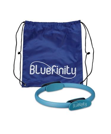 Relaxdays bluefinity pilates ring double handle padded D: 39 cm fiberglass foam yoga circle resistance ring turquoise 5.5 x 37 x 39 cm 1 1 - Buy Online on GoSupps.com