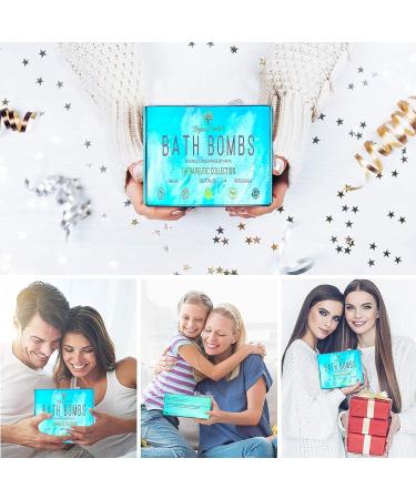 Luxury Therapeutic Organic Bath Bomb Gift Set Natural Essential Oils Enriched with Organic Coconut Oil Cocoa Butter 8 Large Handmade Aromatherapy Bath Fizzies Made in UK - Buy Online on GoSupps.com