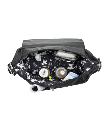 L SSIG Baby Diaper Bag - Stylish Sustainable Messenger Bag with Accessories | Black Tyvek Diaper Tote for International Shipping - Buy Online on GoSupps.com