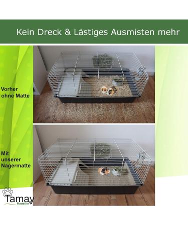 Tamy 100% Hemp Rodent Mats 100x50cm | Premium Dust-Free Bait Carpet for Rabbits & Small Animals (2 Pack) - Buy Online on GoSupps.com