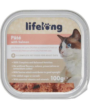 Amazon Lifelong Cat Food Pate with Salmon - 100g Pack of 16 | Premium International Shipping - Buy Online on GoSupps.com