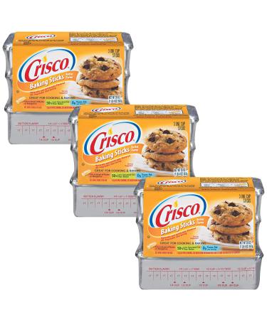 Crisco, Baking Sticks All Vegetable Shortening, Butter Flavor, 20 Ounce