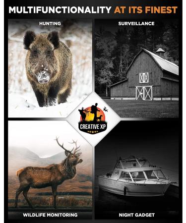 Creative XP 2021 Digital Night Vision Monocular - Capture Photos & Videos in 100% Darkness - IR Spy Gear for Hunting & Surveillance - Card Reader Included - Buy Online on GoSupps.com