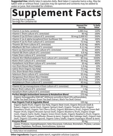 Garden of Life Vitamin Code Perfect Weight - 240 Vegetarian Capsules for Healthy Weight Management - Buy Online on GoSupps.com