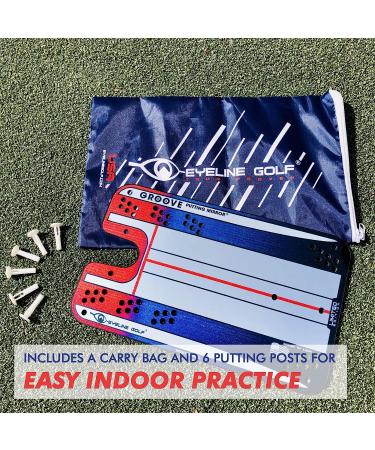 EyeLine Golf Circuit Trainer - Putting Mirror Training Aid for Aligning Eyes, Body, and Putter Face - Indoor/Outdoor Alignment Tool for Impact Stroke Path - Made in USA - Buy Online on GoSupps.com