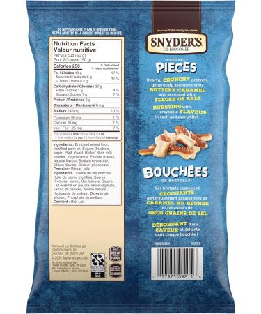 Snyder's Pretzel Pieces Salted Caramel 240 Grams (Pack of 1) Pretzel Pieces - Salted Caramel - Buy Online on GoSupps.com