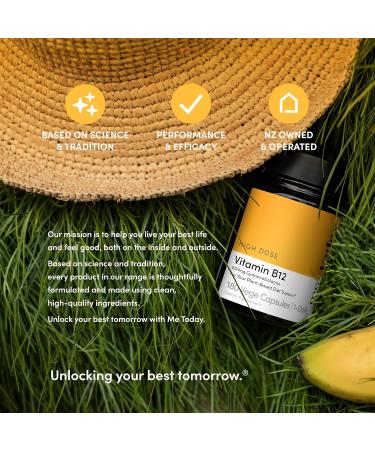 me today High-Dose Vitamin B12 50mcg Supplement - Energy Support Capsules - Cyanocobalamin for Vegan Plant-Based Diets - Red Blood Cell Formation - 180 Servings - Buy Online on GoSupps.com