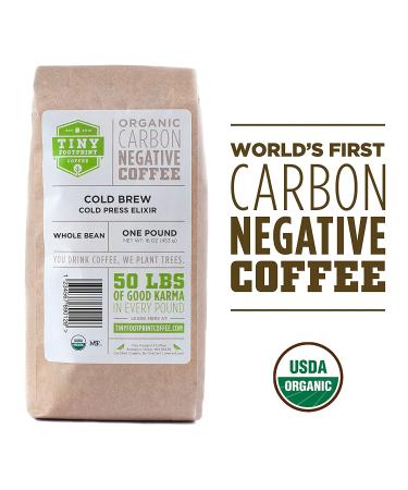 USDA Organic Cold Brew & Press Elixir, Ground Coffee, Carbon Negative, 16  Ounce 